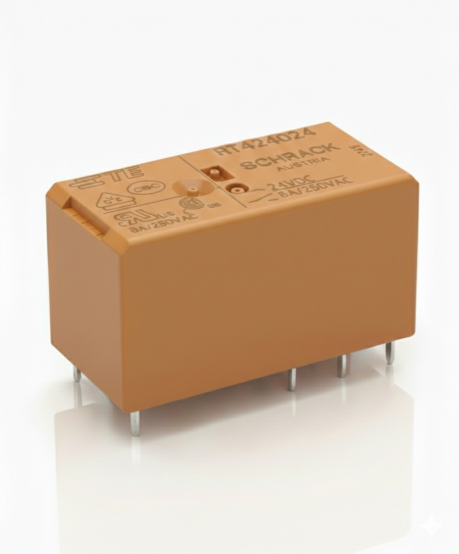 رله شراک 24ولت 8امپر 8پایه|Schrack RT424024