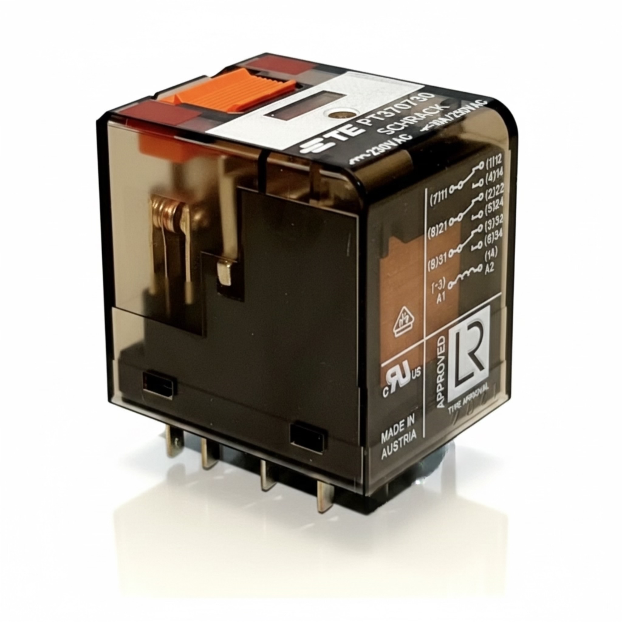 رله شراک 230ولت 10امپر 11پایه|Schrack PT370730